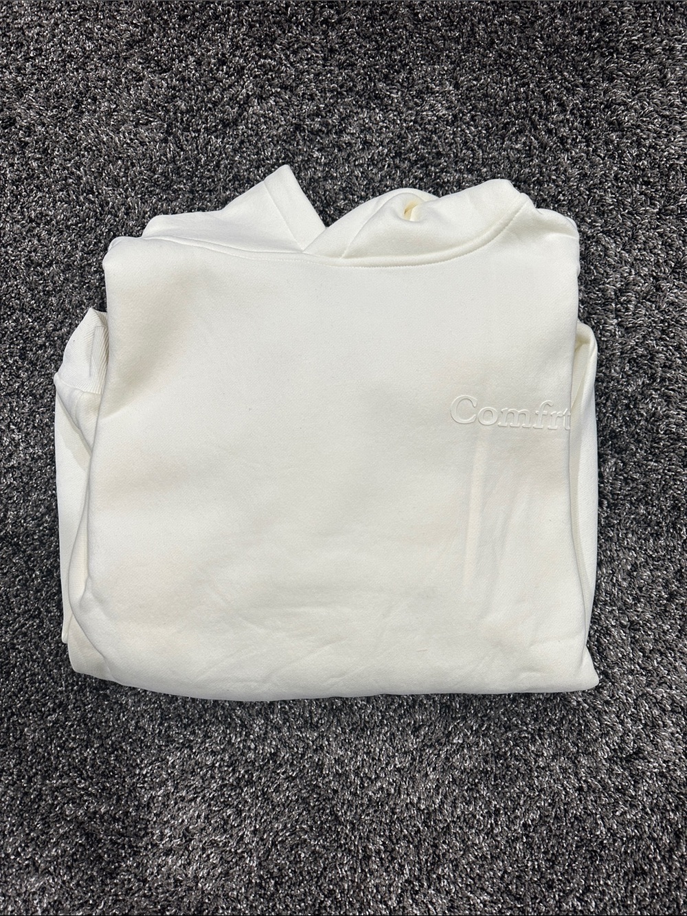 Comfort Embroidered Crewneck Sweatshirt - White